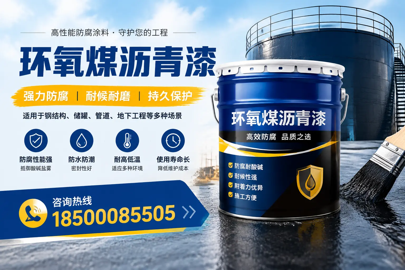 环氧煤沥青漆在工业中的应用，牡丹江企业的选择